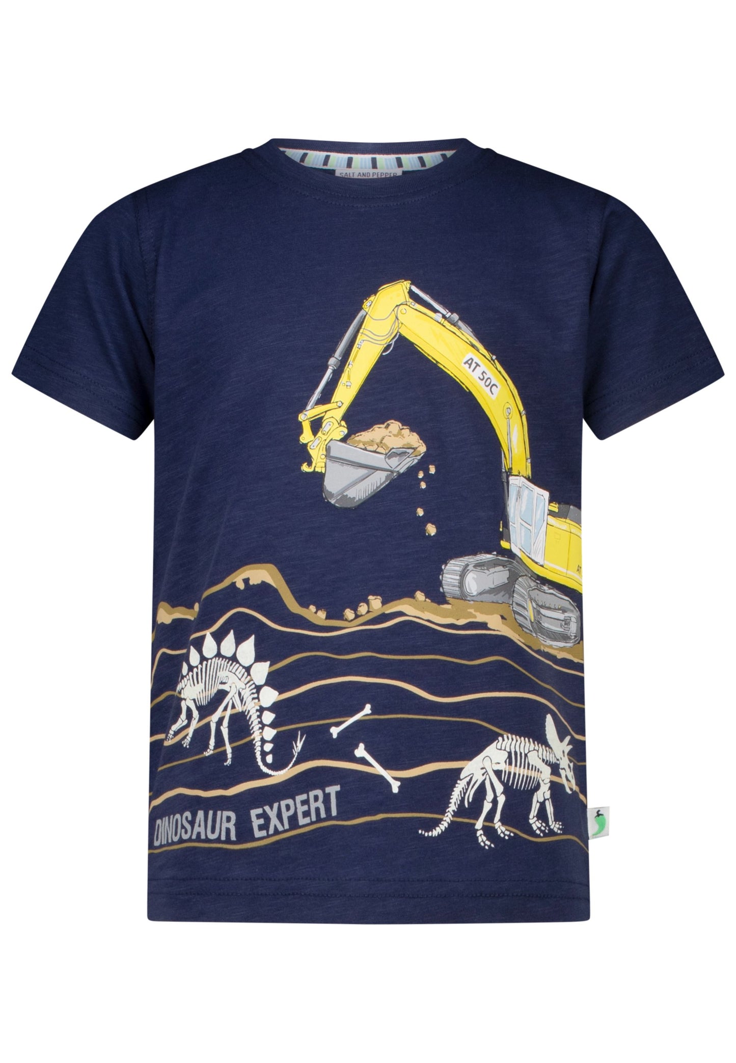 Salt and Pepper T-Shirt Dino / Bagger Leuchtmotiv true navy