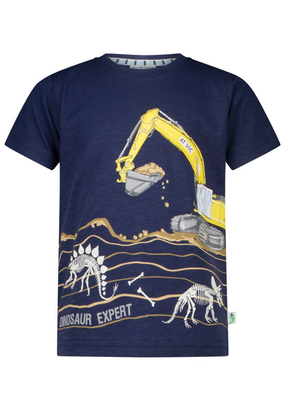 Salt and Pepper T-Shirt Dino / Bagger Leuchtmotiv true navy