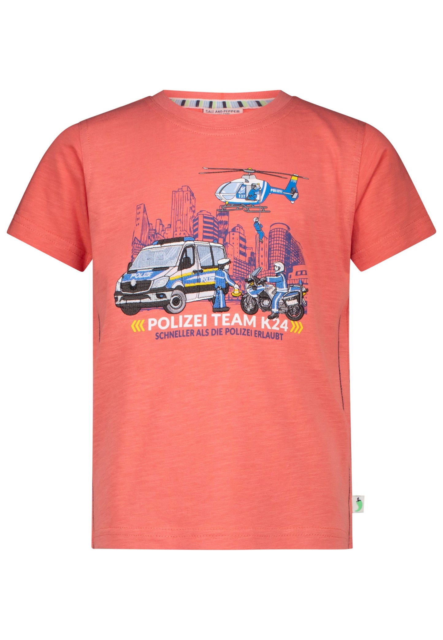 Salt and Pepper T-Shirt Polizei Team K24 sunrise - Musterteil