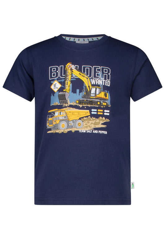 Salt and Pepper T-Shirt Baustelle Builder wanted true navy - Musterteil