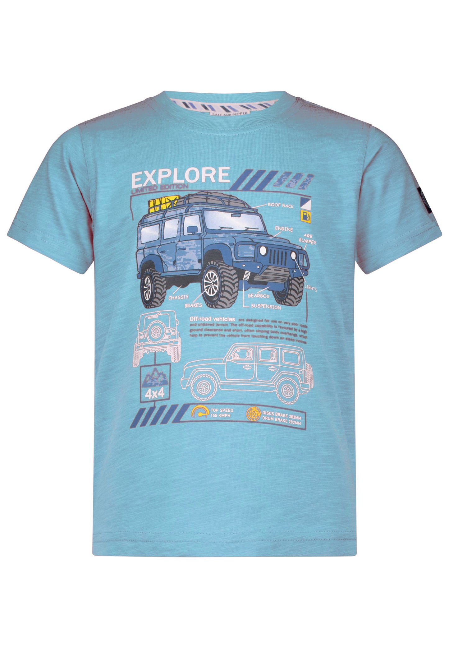 Salt and Pepper T-Shirt Jeep Explorer blue