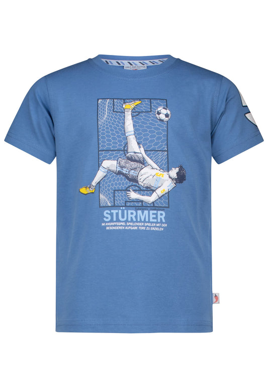 Salt and Pepper T-Shirt Fußball Stürmer light indigo - Musterteil
