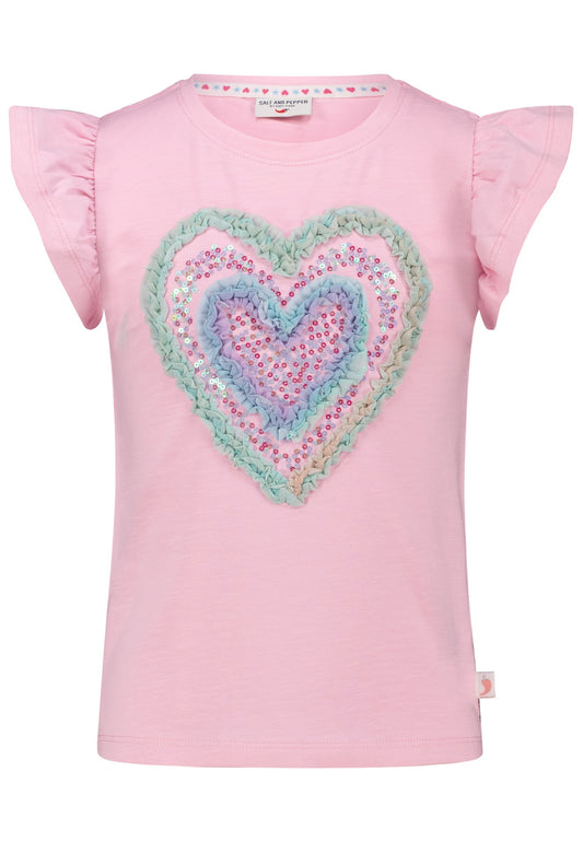 Salt and Pepper T-Shirt 3D Herz hot rose - Musterteil