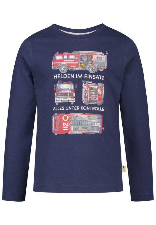 Salt and Pepper Shirt Feuerwehr Helden im Einsatz true navy - Musterteil