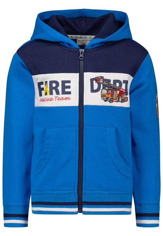 Salt and Pepper Sweatjacke Feuerwehr monaco blue - Musterteil
