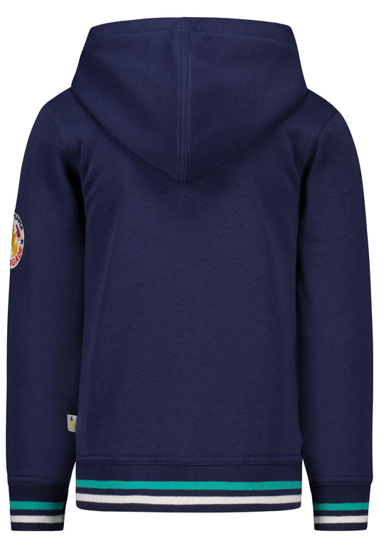 Salt and Pepper Sweatjacke Feuerwehr true navy - Musterteil