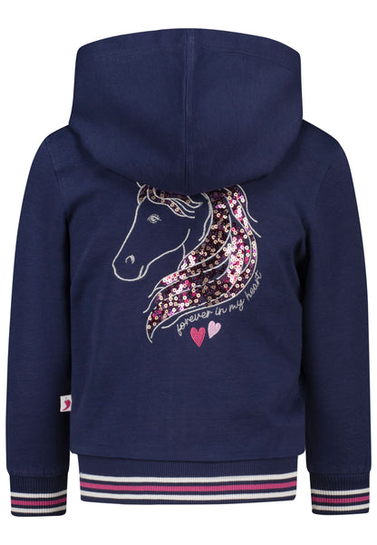 Salt and Pepper Sweatjacke Pferd true navy - Musterteil