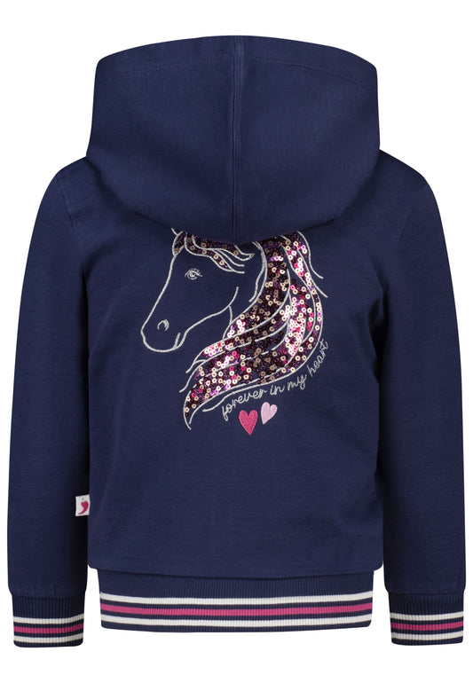 Salt and Pepper Sweatjacke Pferd true navy - Musterteil