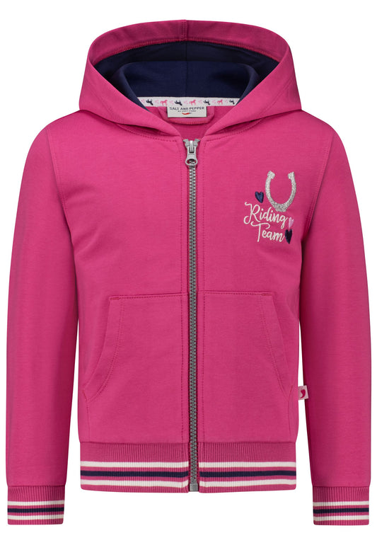 Salt and Pepper Sweatjacke Pferd camelia pink - Musterteil