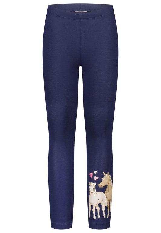 Salt and Pepper Legging Pferd/Fohlen Herzen true navy - Musterteil