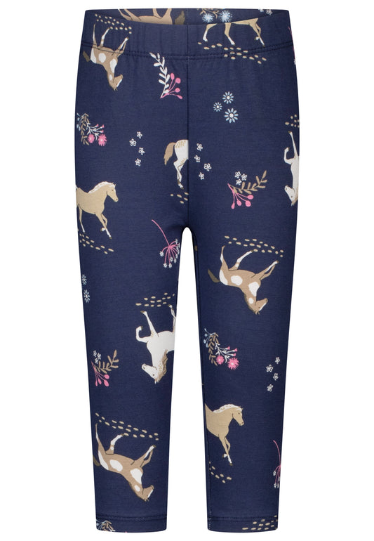 Salt and Pepper Caprilegging Pferde allover true navy - Musterteil