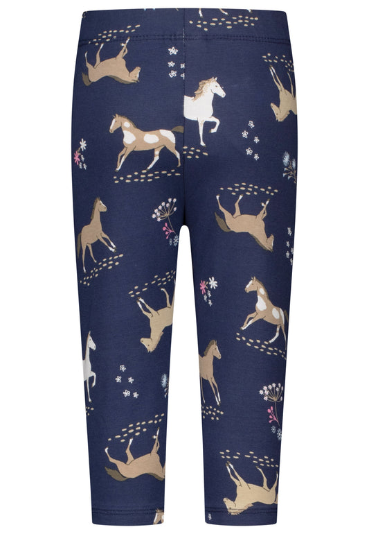 Salt and Pepper Caprilegging Pferde allover true navy - Musterteil