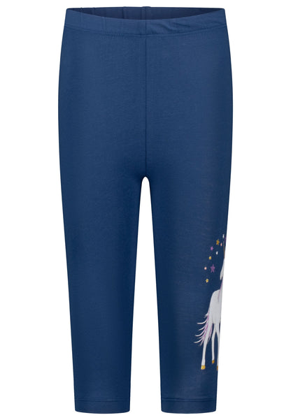 Salt and Pepper Caprilegging Einhorn ink blue