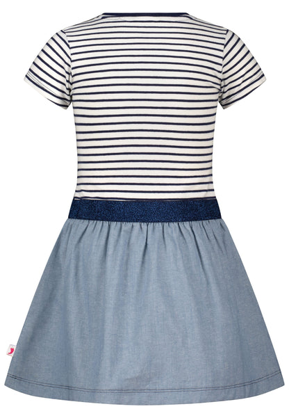 Salt and Pepper Shirtkleid Pferd Streifen true navy - Musterteil