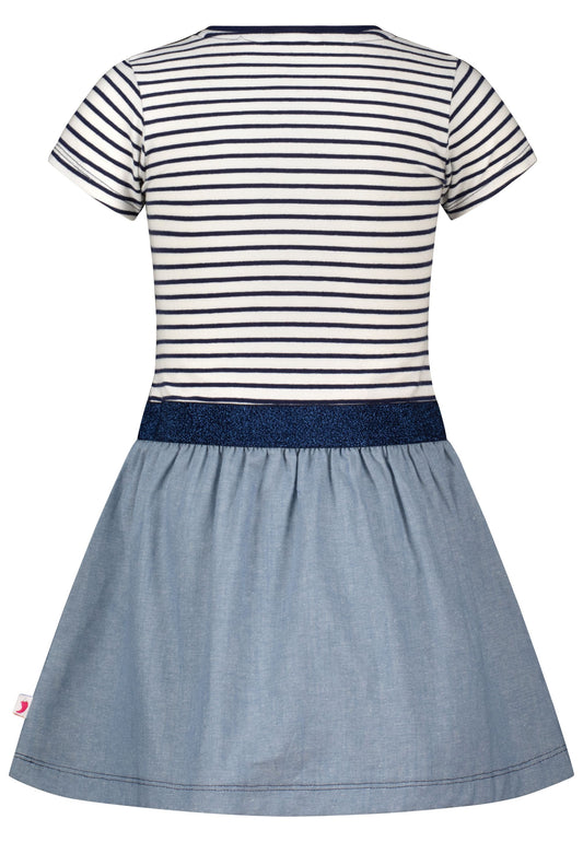 Salt and Pepper Shirtkleid Pferd Streifen true navy - Musterteil