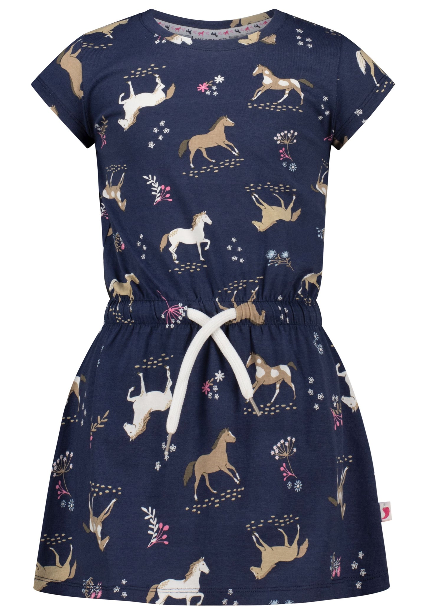 Salt and Pepper Shirtkleid Pferde allover true navy - Musterteil