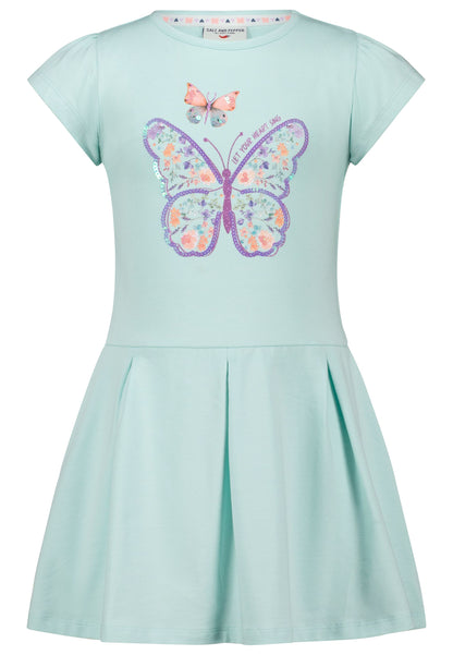 Salt and Pepper T-Shirtkleid Schmetterlinge peppermint - Musterteil