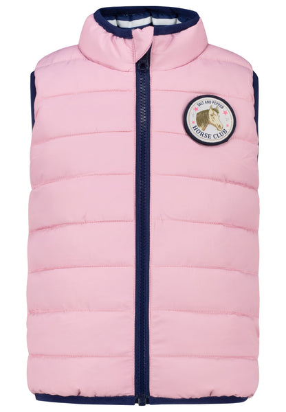 Salt and Pepper Wende-Steppweste Pferd / Schmetterling sweet rose - Musterteil