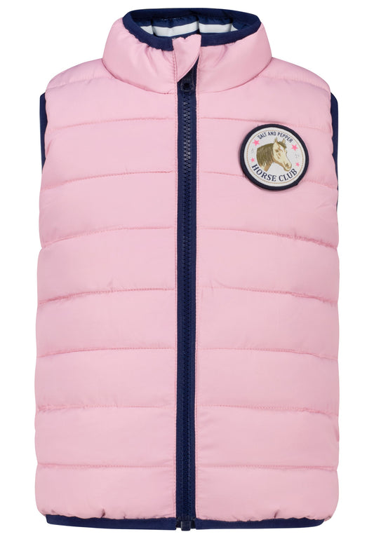 Salt and Pepper Wende-Steppweste Pferd / Schmetterling sweet rose - Musterteil