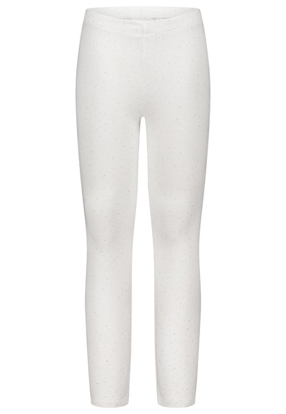 Topo Basic Legging Glitzerpünktchen creme - Musterteil
