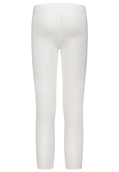Topo Basic Legging Glitzerpünktchen creme - Musterteil