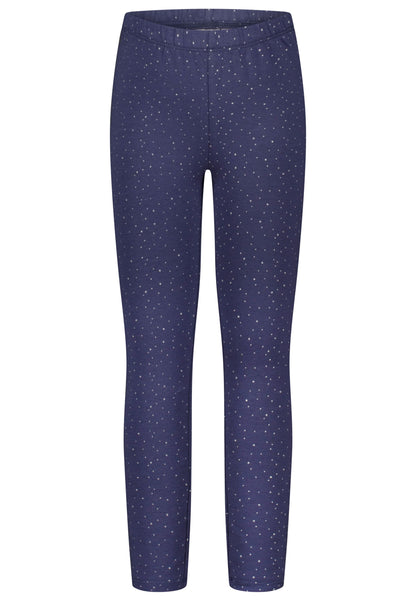 Salt and Pepper Legging Glitzerpünktchen true navy
