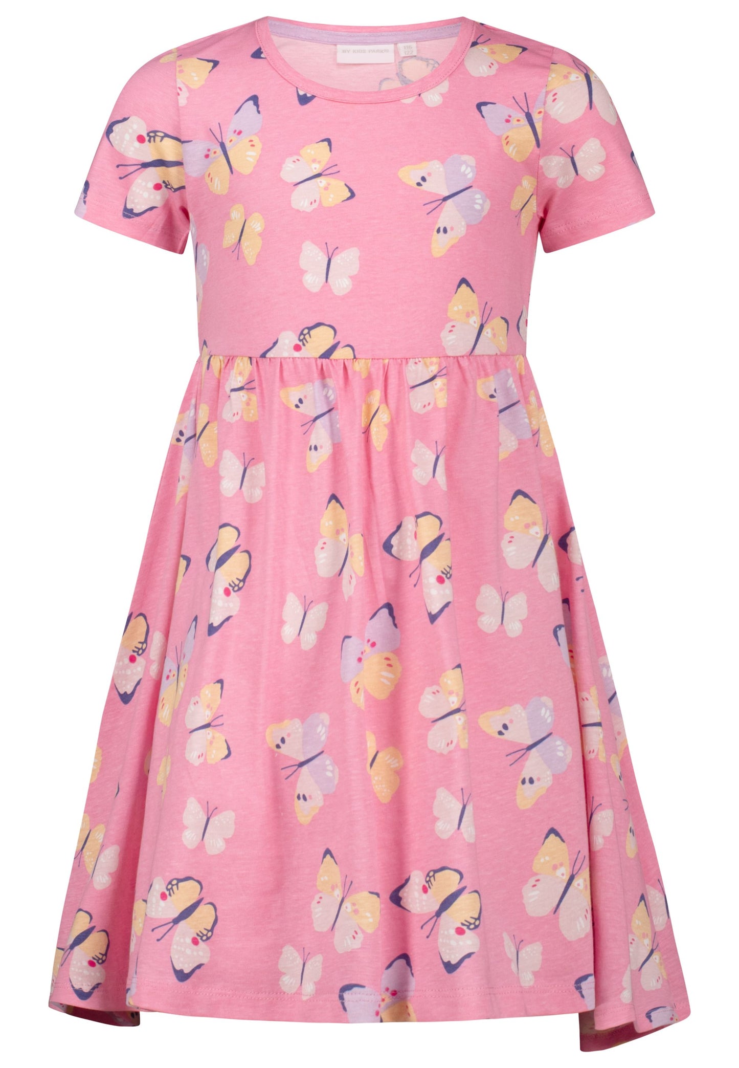 Topo Shirtkleid Schmetterlinge allover rosa - Musterteil