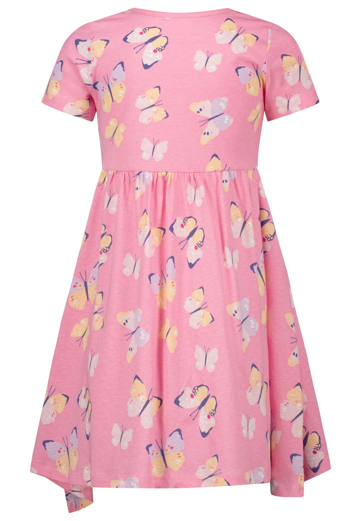 Topo Shirtkleid Schmetterlinge allover rosa - Musterteil