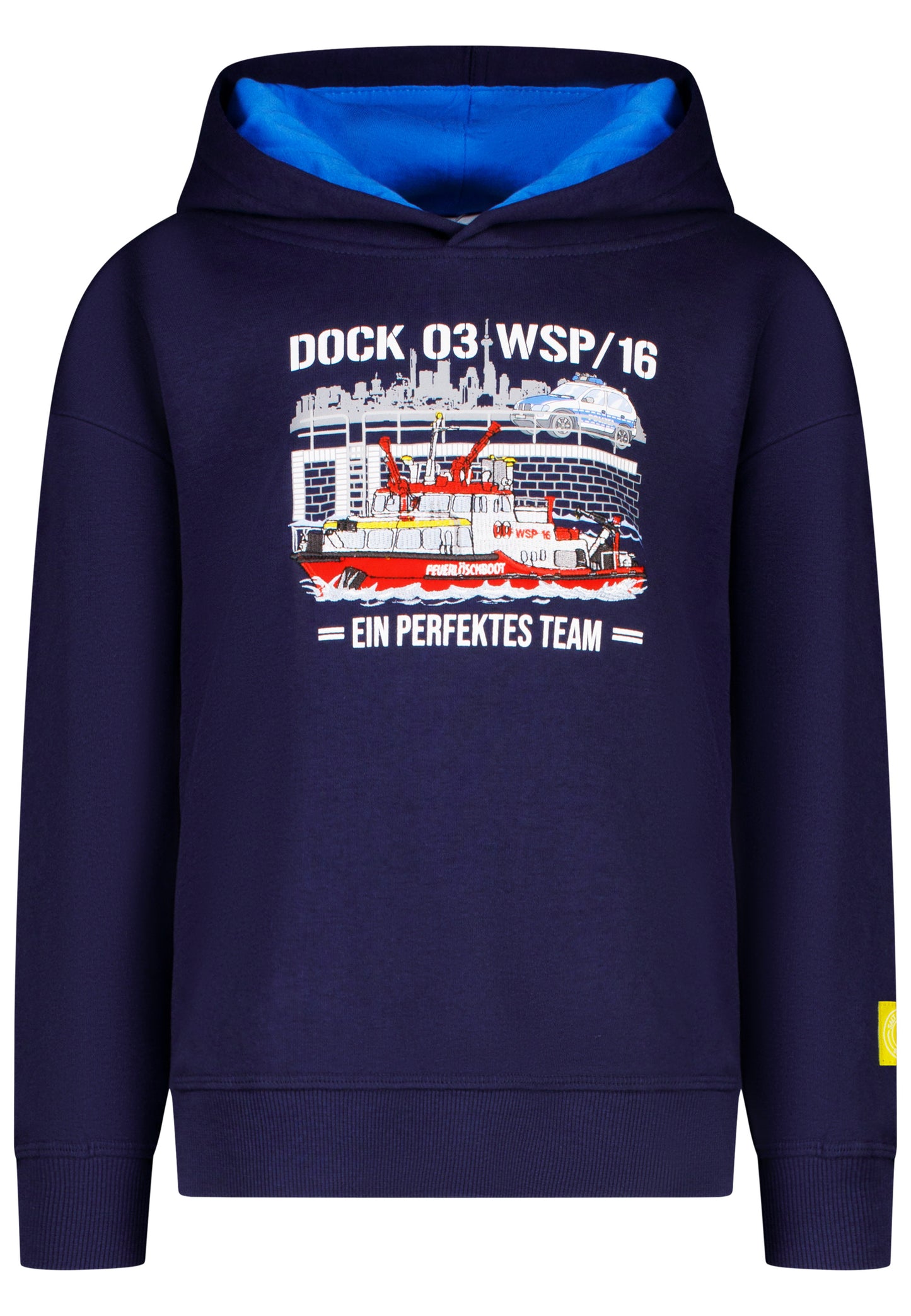 Salt and Pepper Kapuzensweat Feuerwehr / Polizei true navy - Musterteil