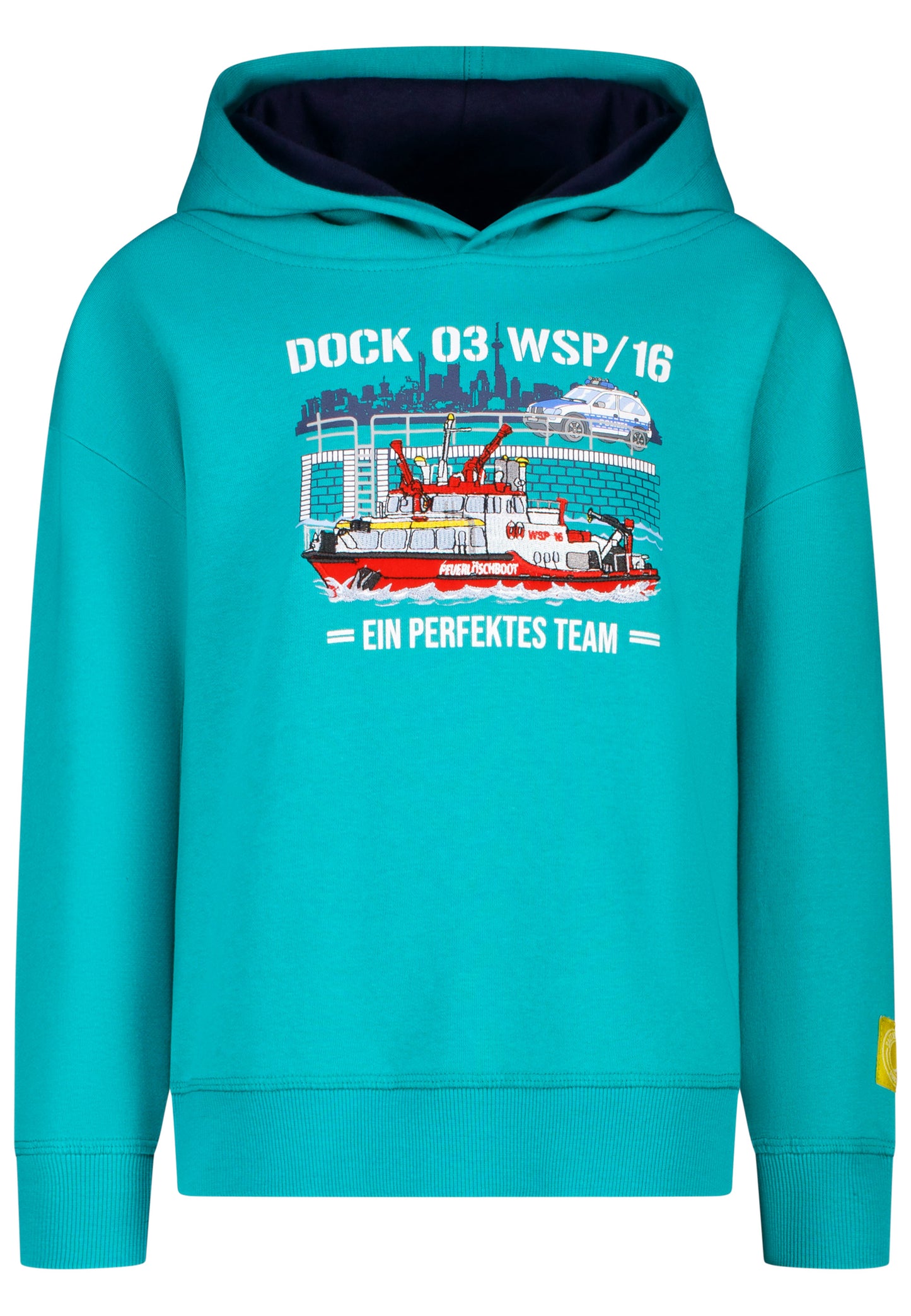 Salt and Pepper Kapuzensweat Feuerwehr / Polizei golf green - Musterteil