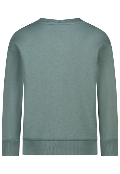Salt and Pepper Sweatshirt A Big Tractor sage green - Musterteil