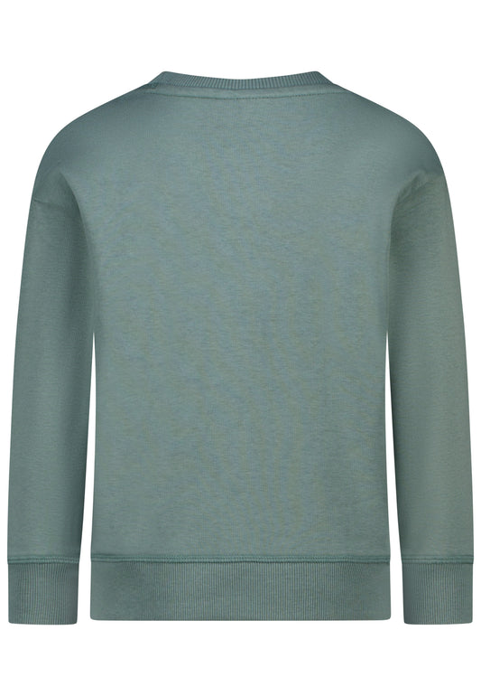 Salt and Pepper Sweatshirt A Big Tractor sage green - Musterteil