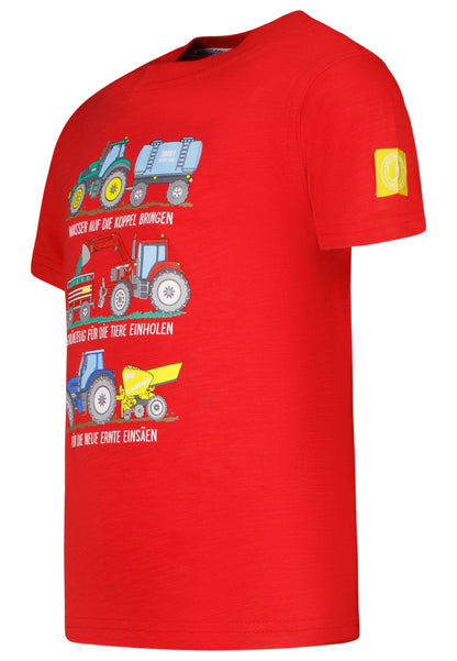 Salt and Pepper T-Shirt Traktor Farmarbeit red - Musterteil