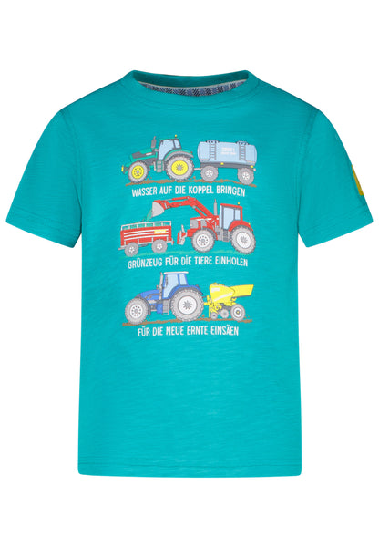 Salt and Pepper T-Shirt Traktor Farmarbeit golf green - Musterteil
