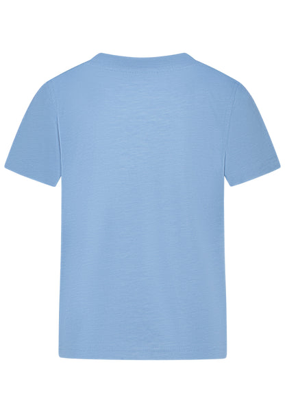 Salt and Pepper T-Shirt Traktor Flockprint skyway blue - Musterteil