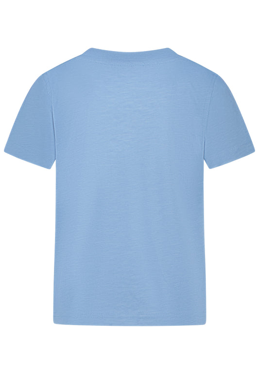 Salt and Pepper T-Shirt Traktor Flockprint skyway blue - Musterteil