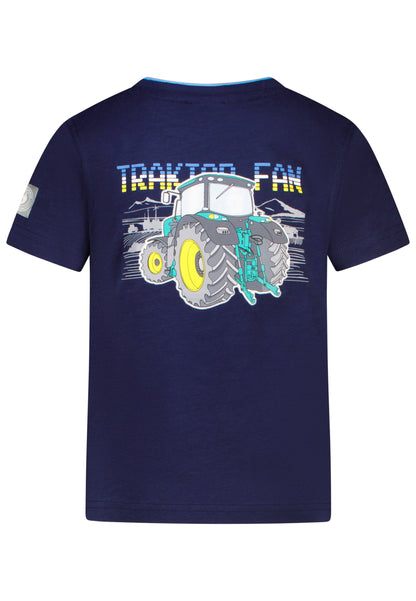 Salt and Pepper T-Shirt Traktor Fan Rückenprint true navy - Musterteil