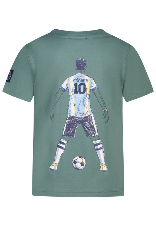 Salt and Pepper T-Shirt Fußball Tooor Rückenprint sage green - Musterteil