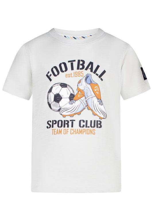 Salt and Pepper T-Shirt Fußball Football Rückenprint sky grey - Musterteil