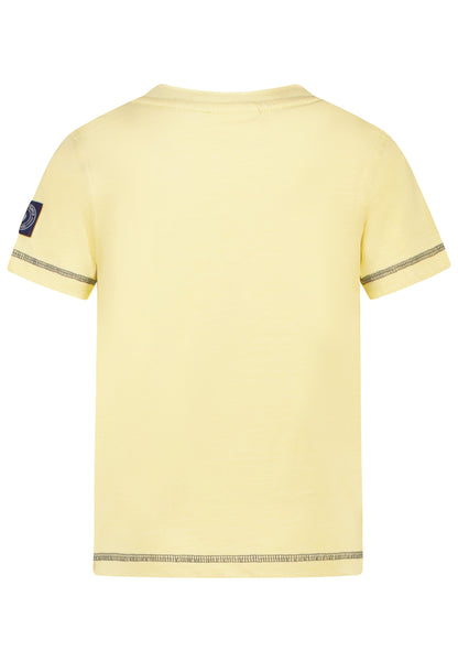 Salt and Pepper T-Shirt Dinosaurier (Motiv leuchtet) light yellow - Musterteil