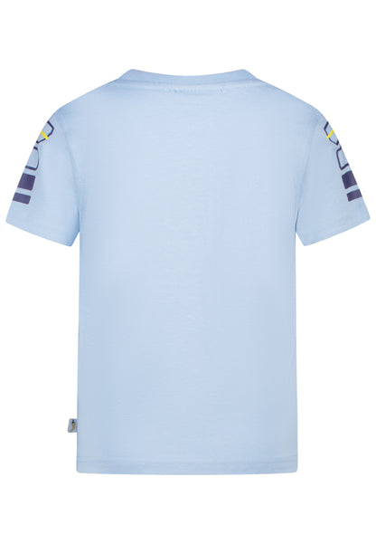 Salt and Pepper T-Shirt Feuerwehr (Motiv leuchtet) faded blue - Musterteil