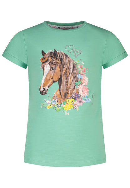 Salt and Pepper T-Shirt Pferdekopf Print spring green - Musterteil