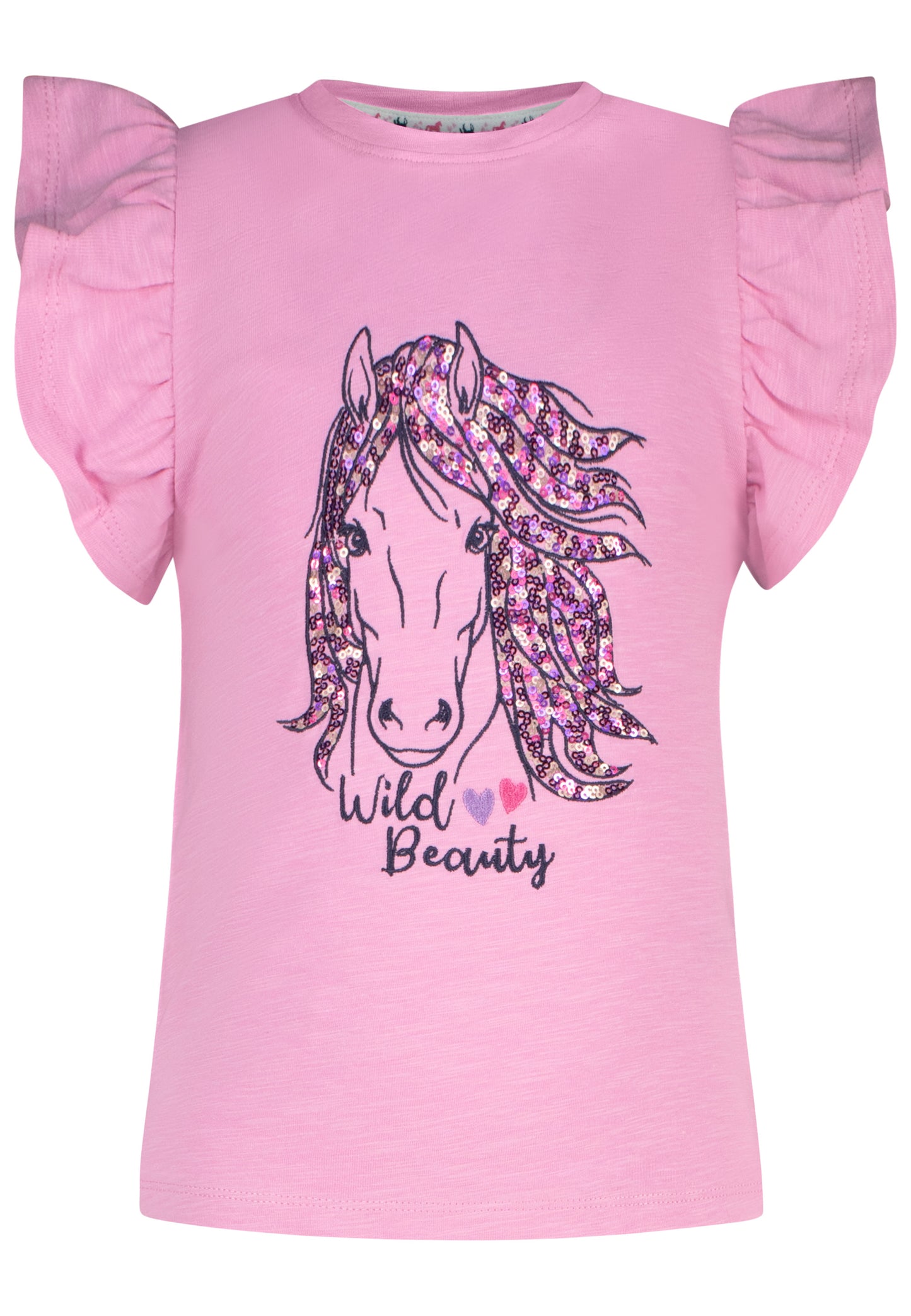 Salt and Pepper T-Shirt Pferd Wild beauty hot rose - Musterteil
