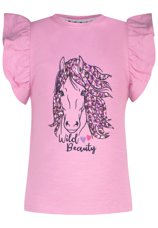 Salt and Pepper T-Shirt Pferd Wild beauty hot rose - Musterteil