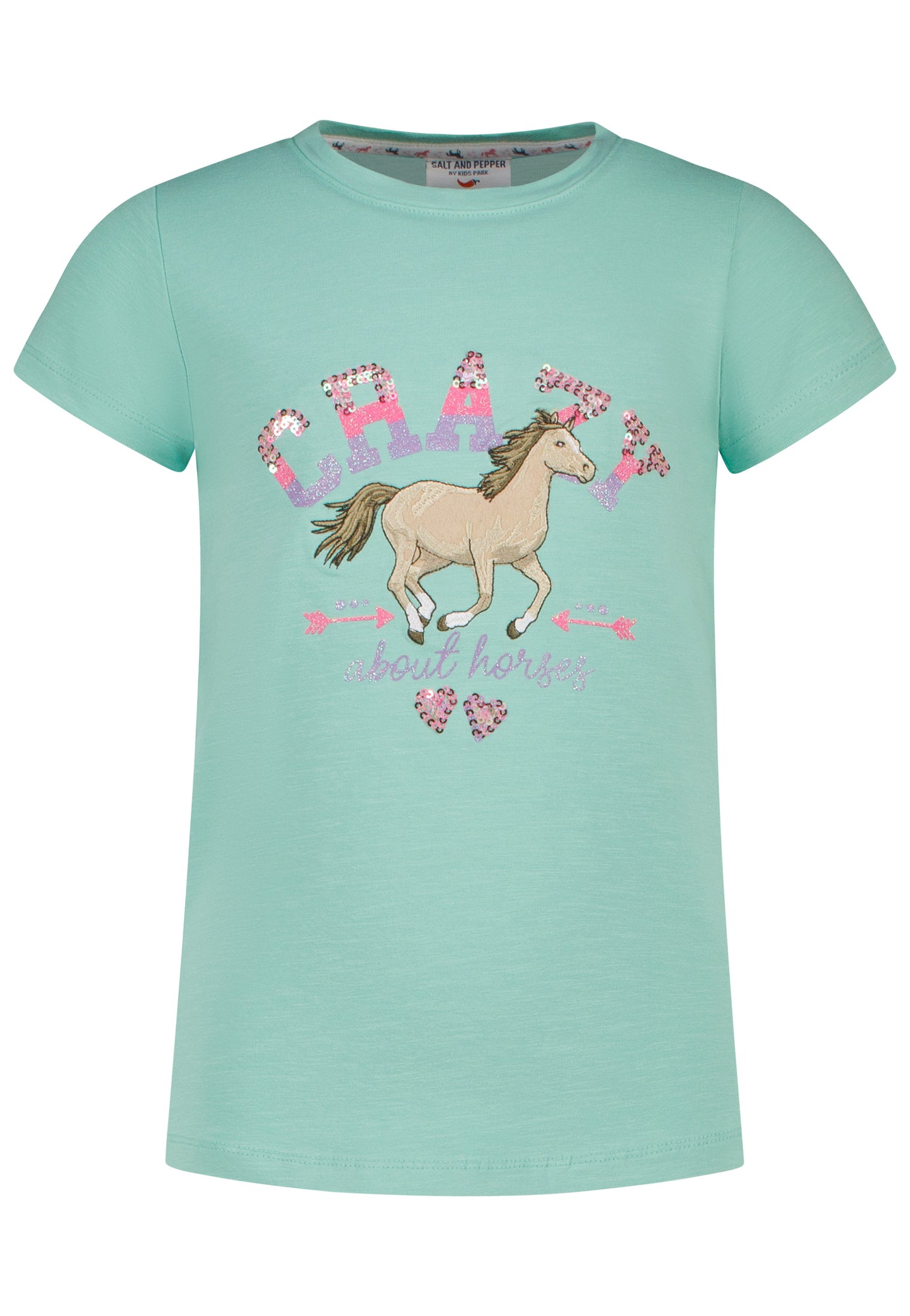 Salt and Pepper T-Shirt Pferde Crazy spring green - Musterteil