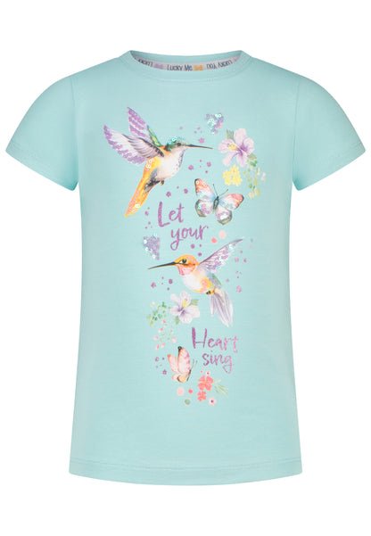 Salt and Pepper T-Shirt Vogel Kolibri opal green - Musterteil