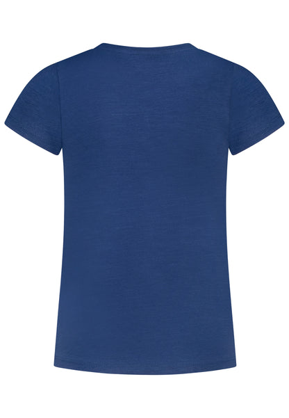 Salt and Pepper T-Shirt Schmetterling ink blue