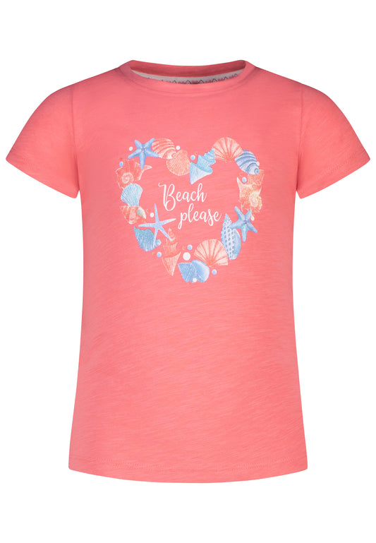 Salt and Pepper T-Shirt Beach please flamingo pink