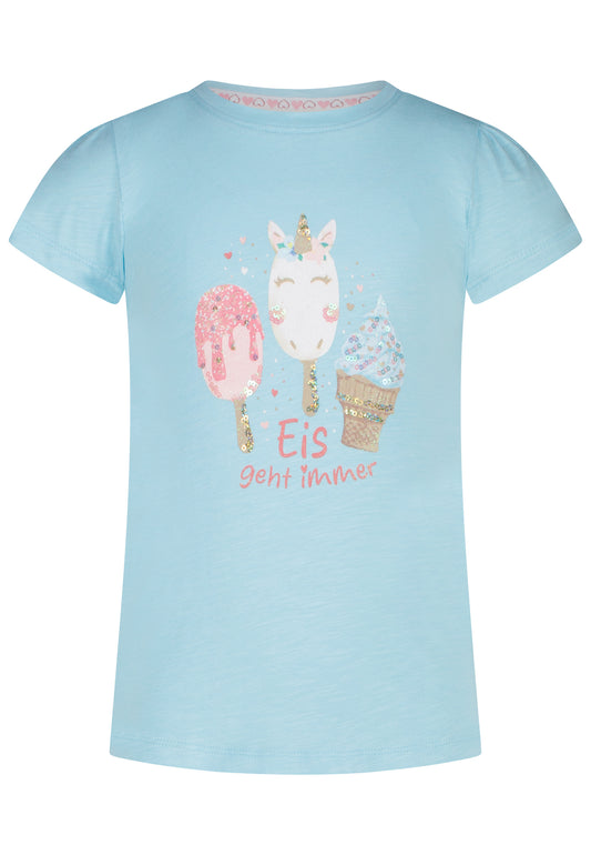 Salt and Pepper T-Shirt Eis geht immer aqua blue - Musterteil