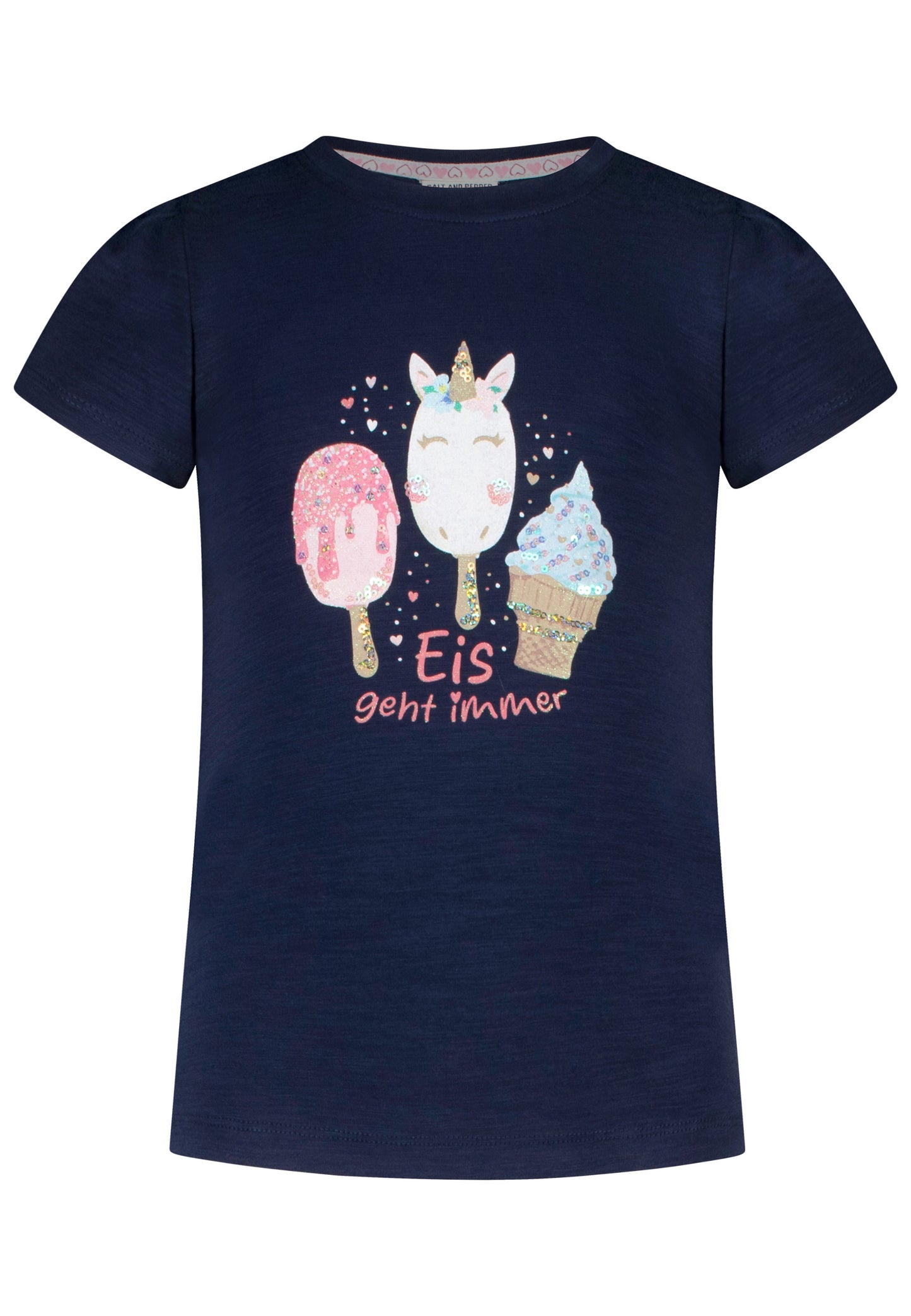 Salt and Pepper T-Shirt Eis geht immer true navy